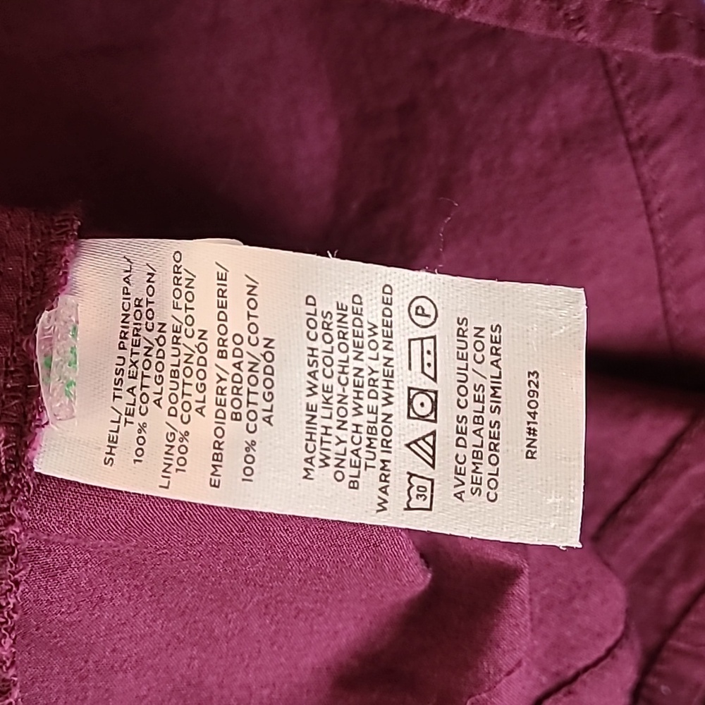 Cotton Purple Blouse - Picture 13 of 13